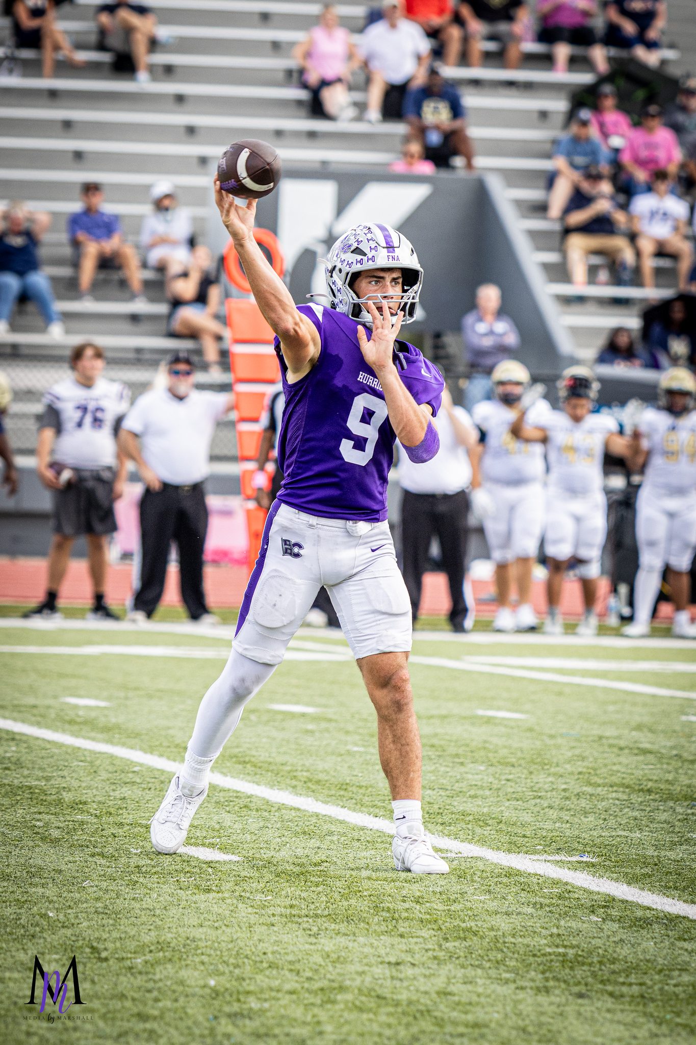 Junior quarterback Jace Hanks throws against Collins